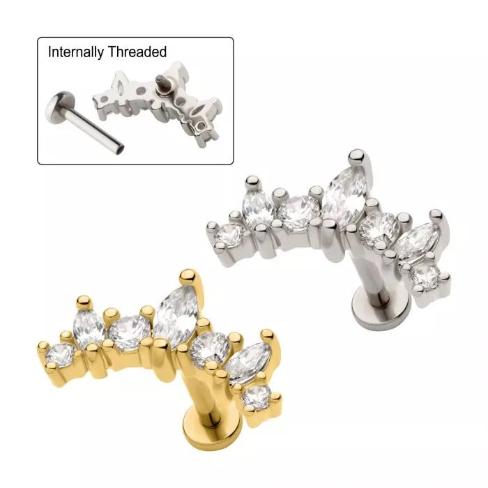 Cartilage rond et marquise 18g