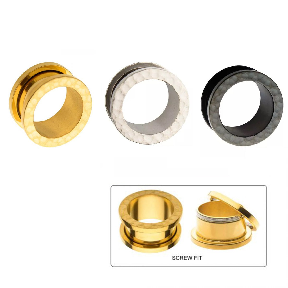 Tête de machine martelée 14g - 2g