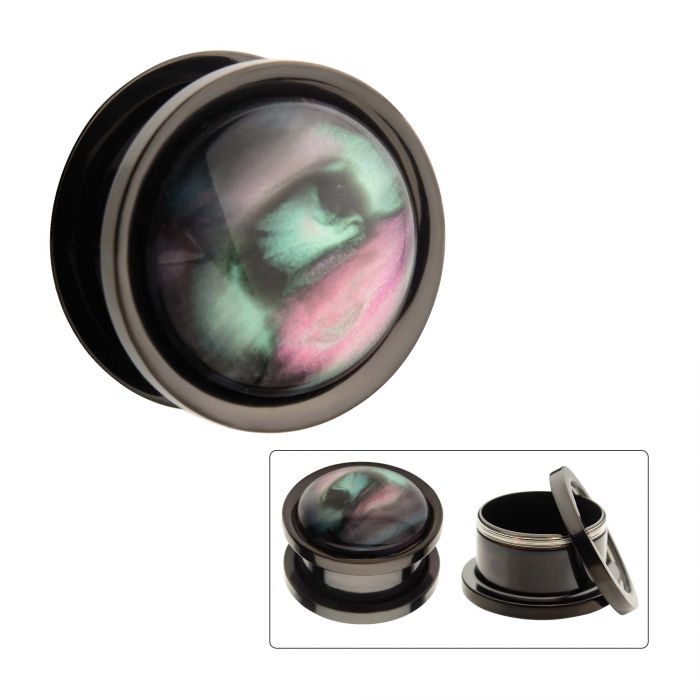 Marble Green Stone Black 14g - 2g