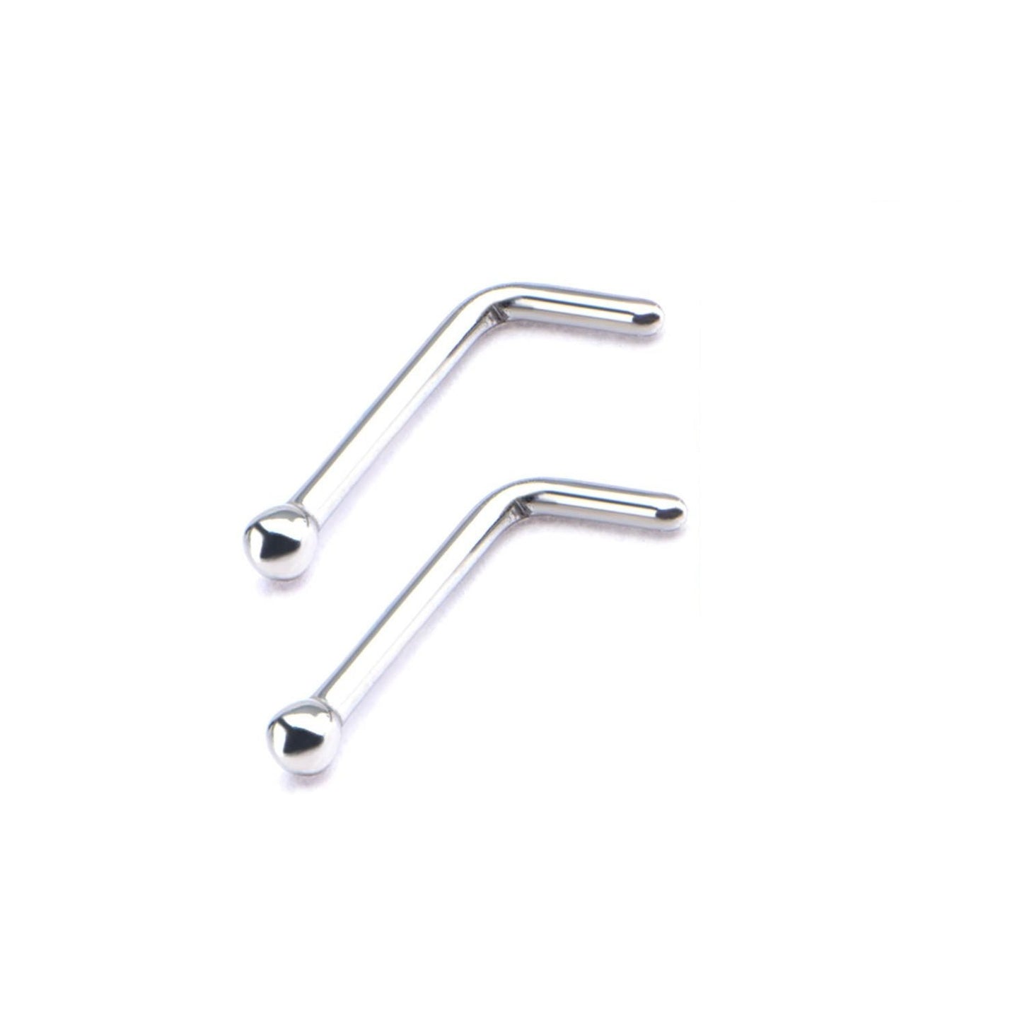 Clou de nez en forme de L de 20 g avec une boule de 1,5 mm