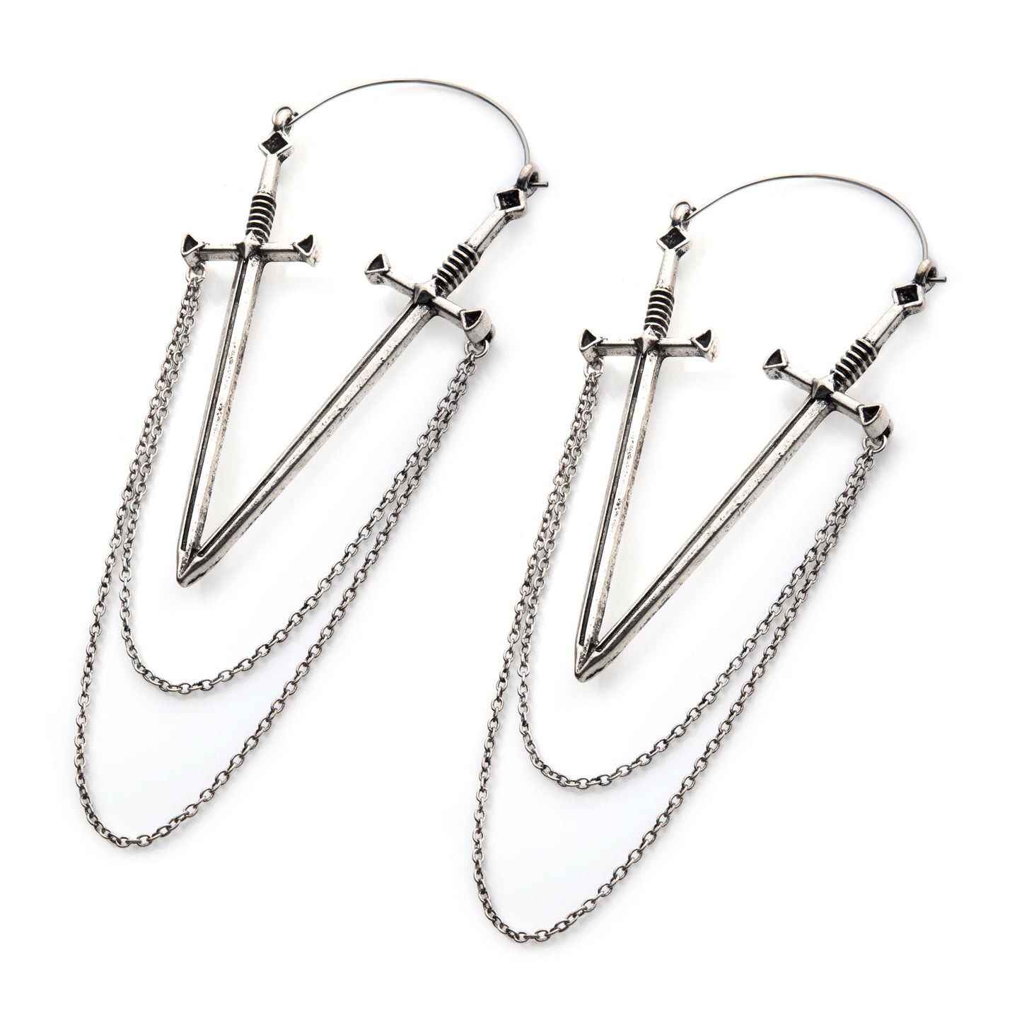 Épée Antique Avec Chaînes