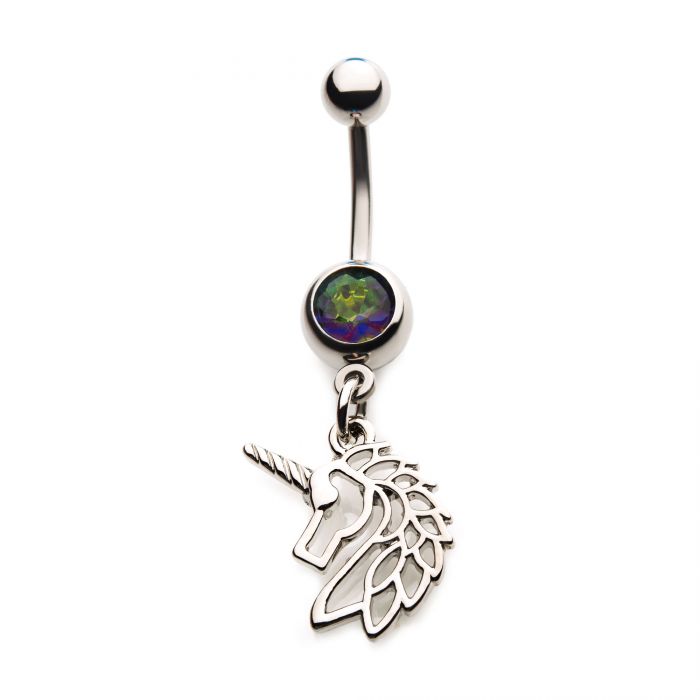 Pendentif contour licorne