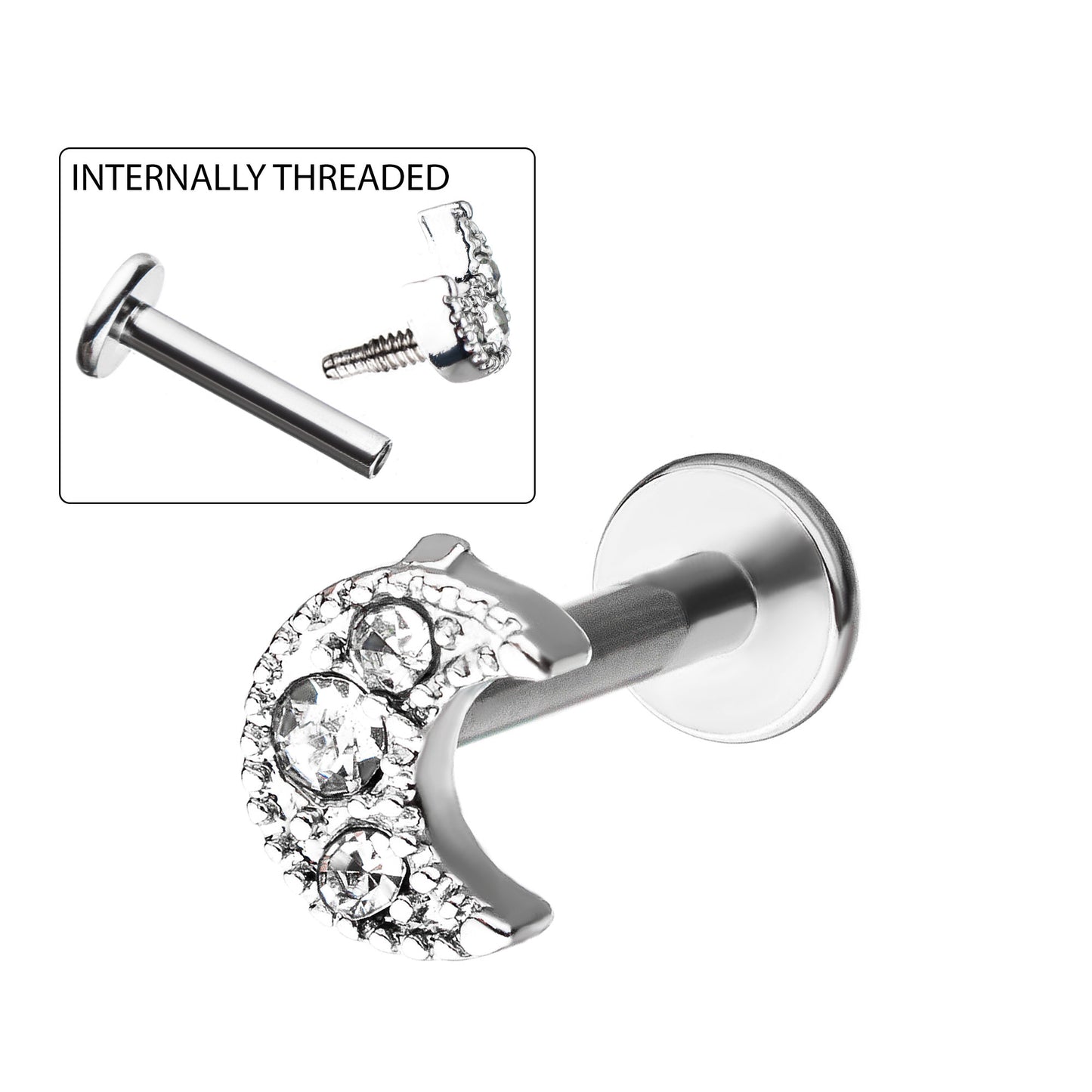 16g Internally Threaded Moon