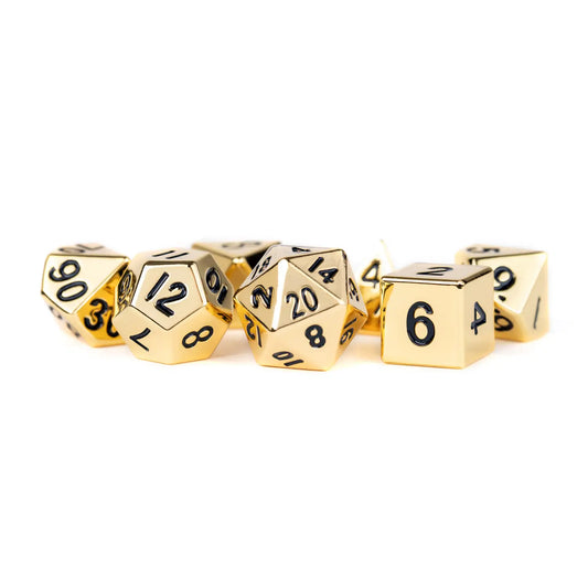 16mm Metal Dice Gold Set