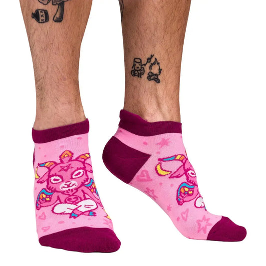 Cute Baphomet Ankle Socks