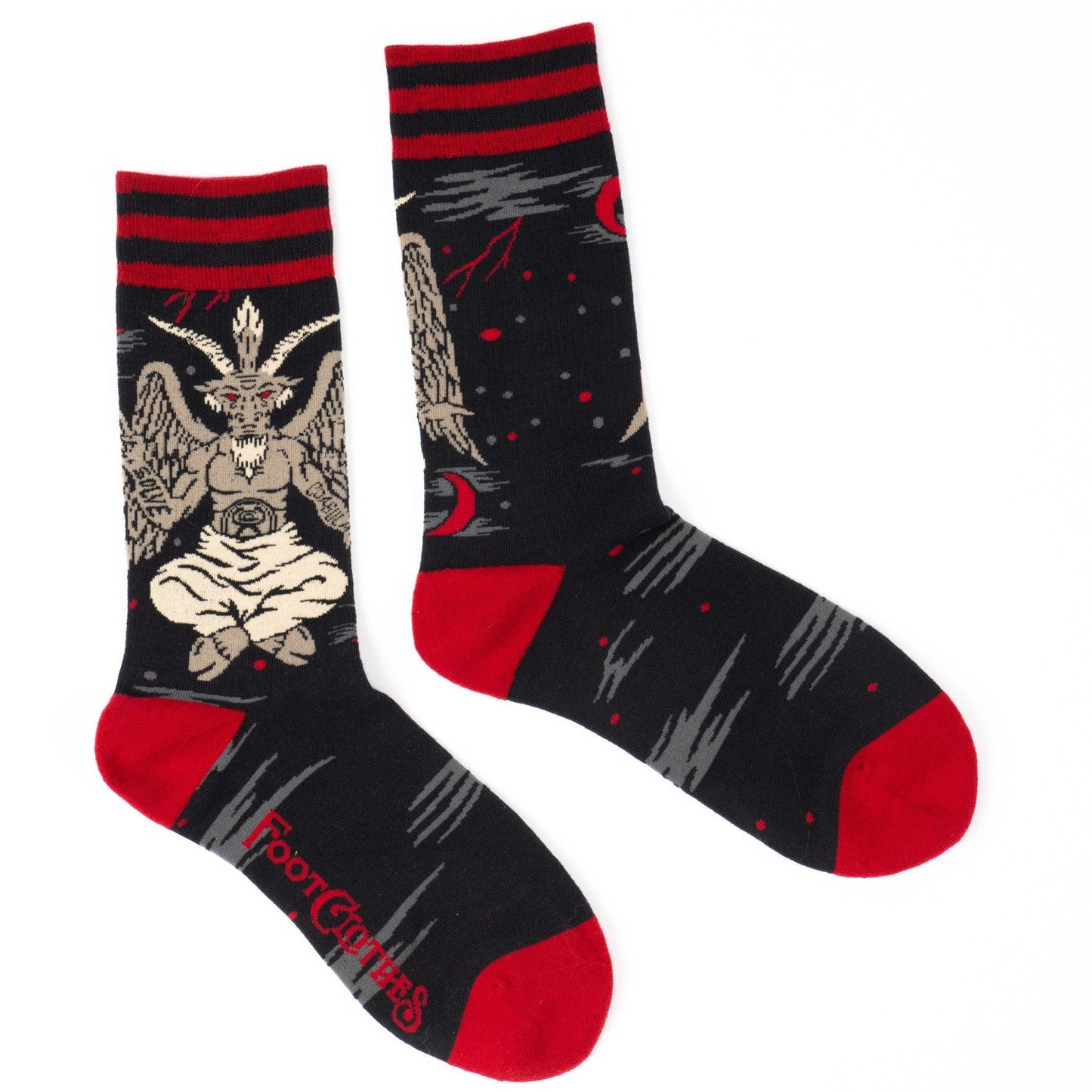 Evil Af Baphomet Crew Socks