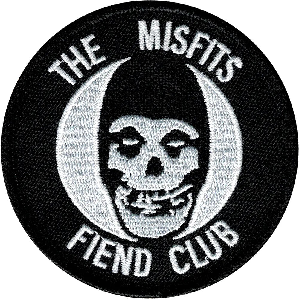 Patch - The Misfits - "Fiend Club" With Crimson Ghost Skull