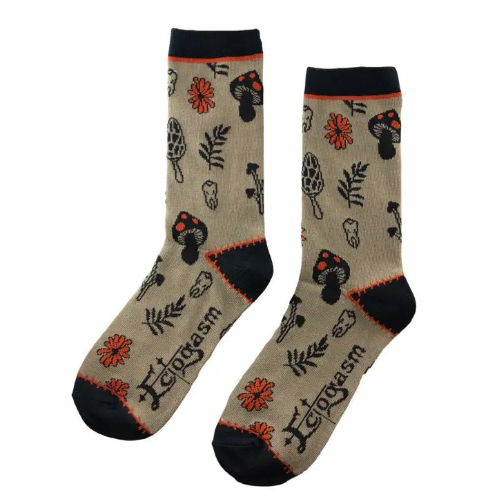 Mushrooms & Murder Crew Socks