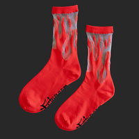 Sheer Flame Socks
