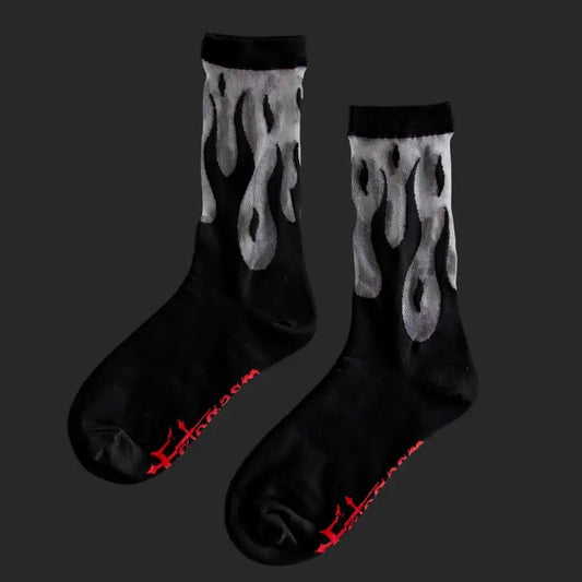 Sheer Flame Socks