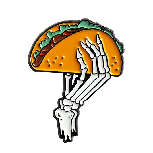 Taco Skeleton Pin