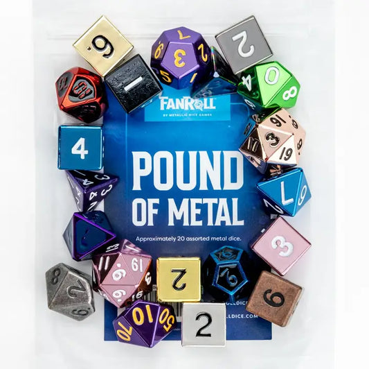 Pound of Assorted Metal Dice