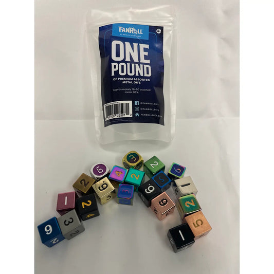 One Pound of Premium Assorted Metal D6’S