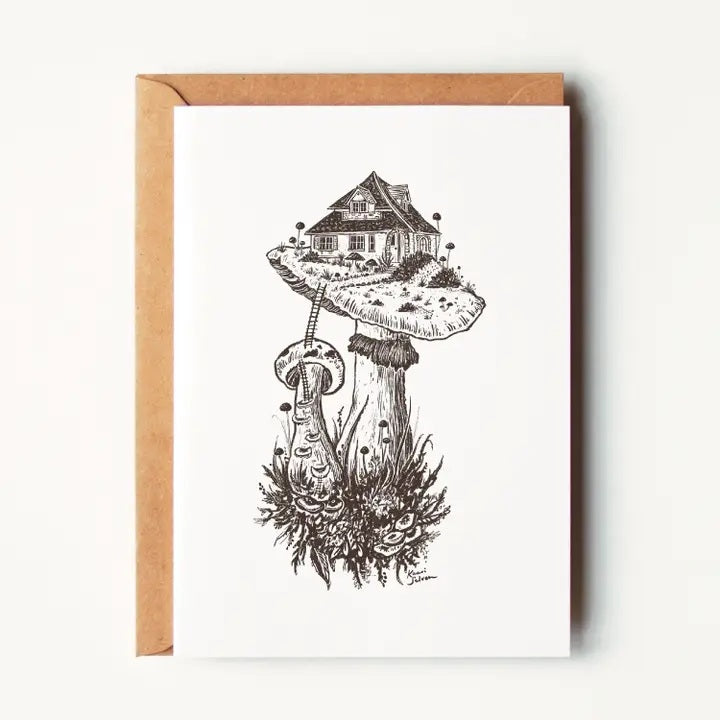 Mushroom House I Greeting Card