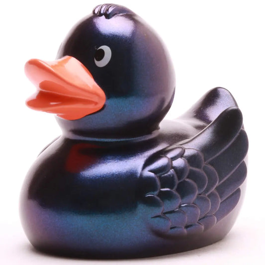 Milena Metallic Blue Rubber Duck
