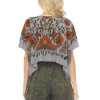 Luna Moth Scarf Crop Top