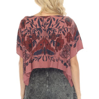 Luna Moth Scarf Crop Top