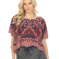 Luna Moth Scarf Crop Top