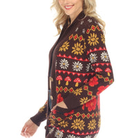 Fair Isle Mushroom Cardigan