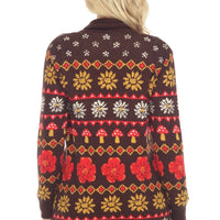 Fair Isle Mushroom Cardigan