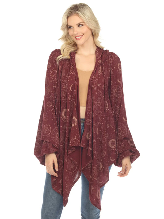 Flowy Hoodie Waterfall Cardigan