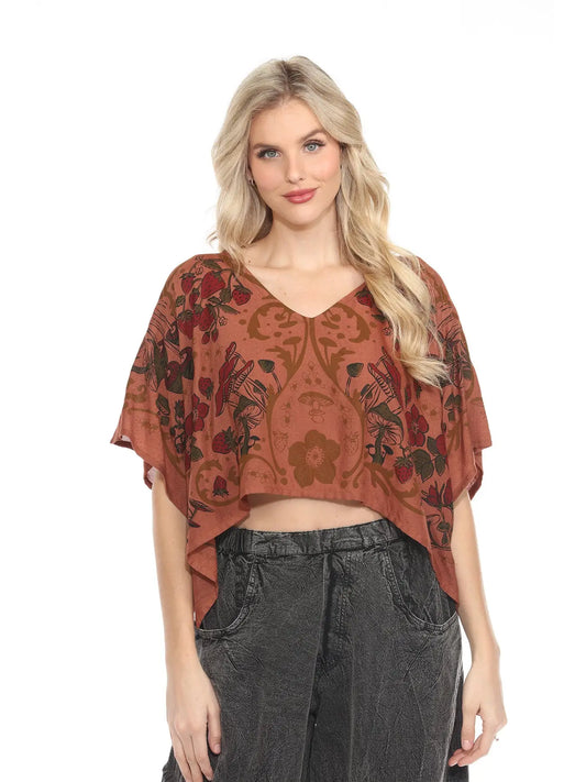 Strawberry Frield Scarf Top