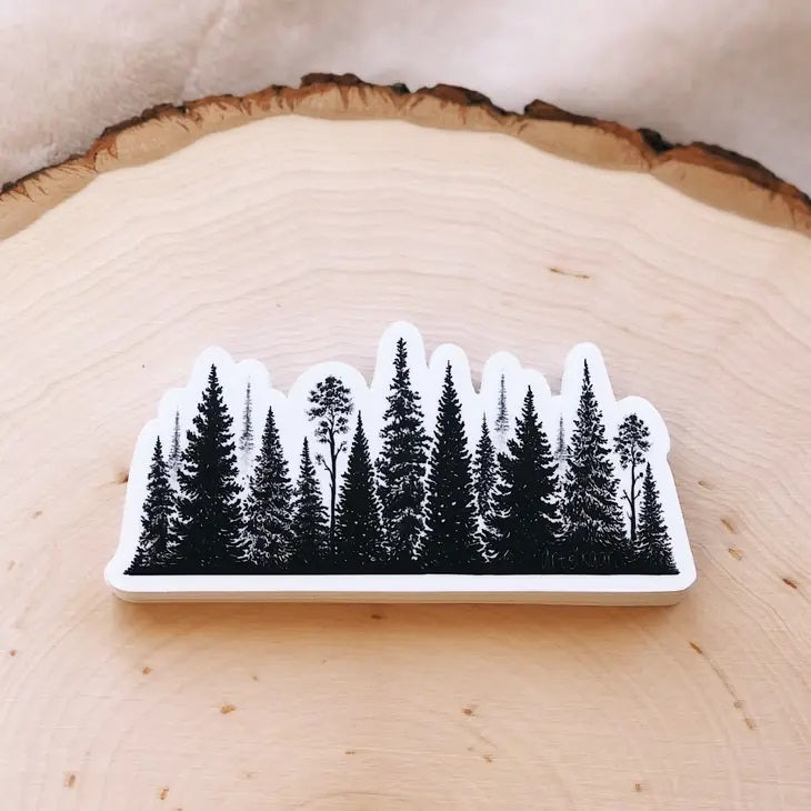 Treescape Line Sky Sticker