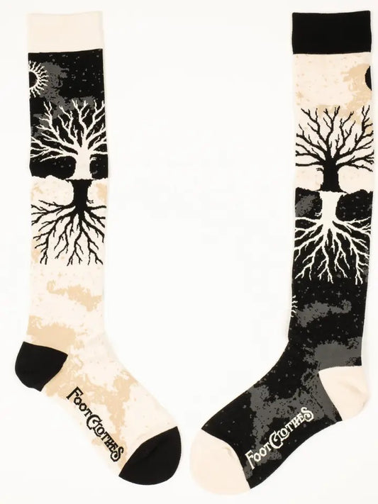 As Above So Below Tree Knee High Socks