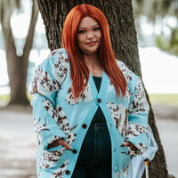 Giant Leopard Moth Cardigan
