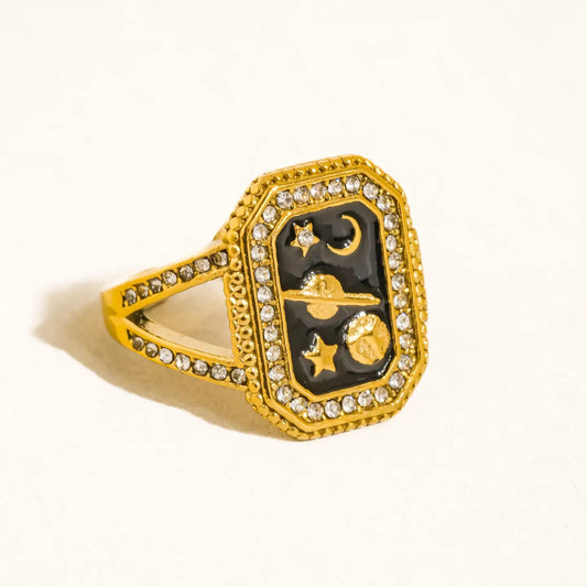 Lulora 18K Gold Non-Tarnish Statement Ring