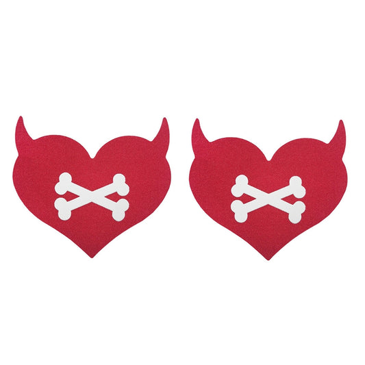 Devil Horns Heart Pasties