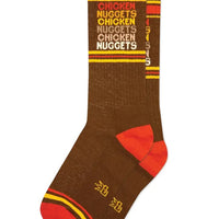 Chicken Nuggets Gym Crew Socks