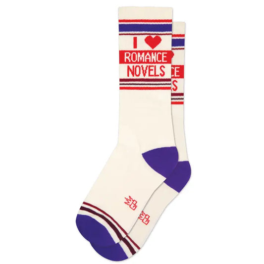 I ?? Romance Novels Gym Crew Socks