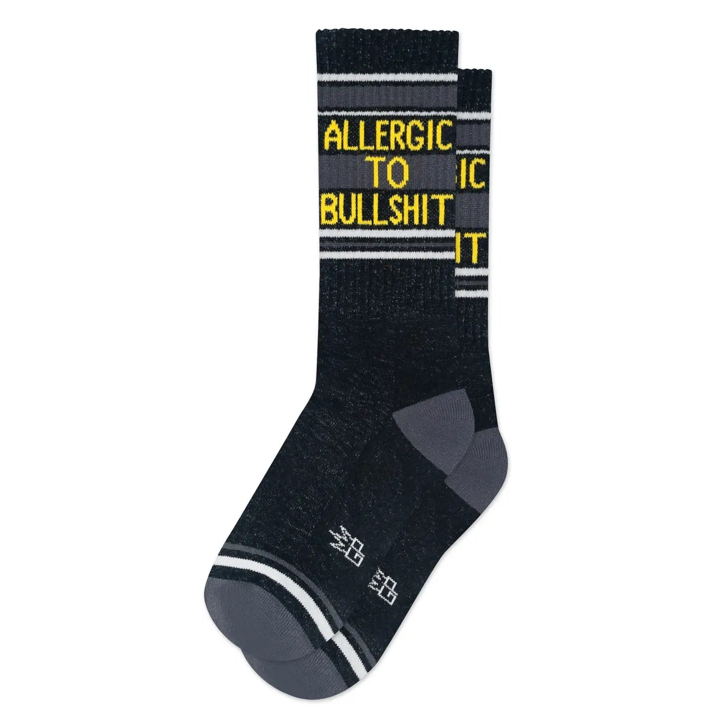 Allergic To Bullshit Gym Crew Socks