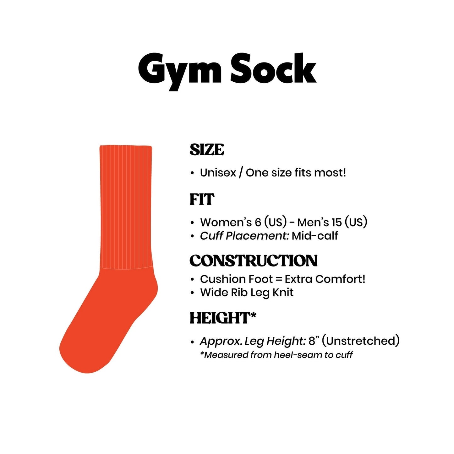Masc Gym Crew Socks