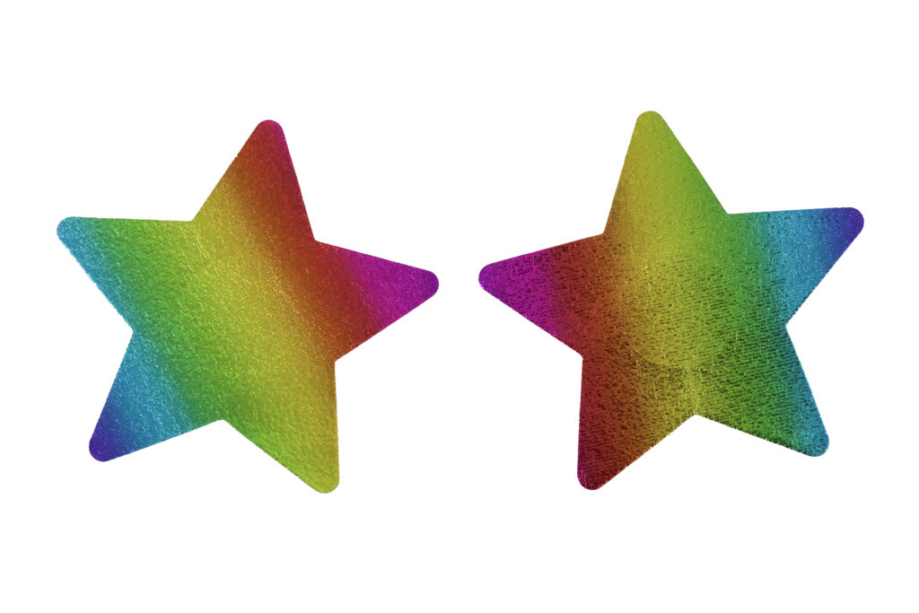 Rainbow Star Pasties