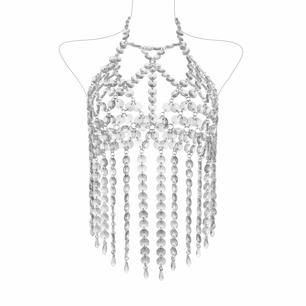 Crystal Stones Halter Style Bodice