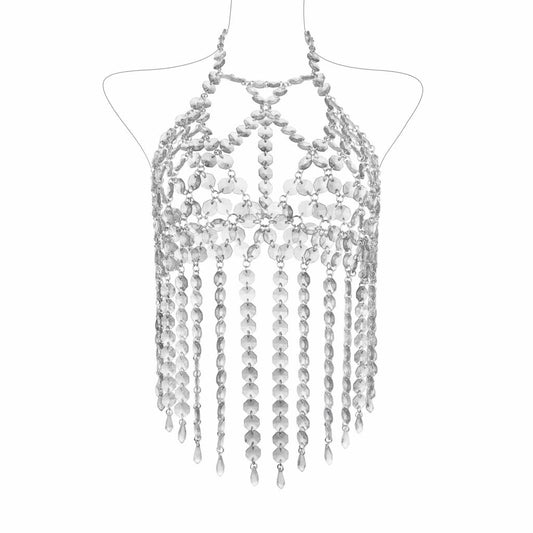 Crystal Stones Halter Style Bodice
