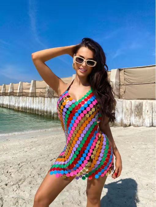 Rainbow Coin Reflective Dress