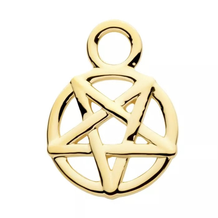 Pentagram Charm 14Kt Gold