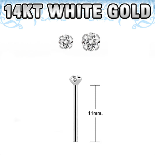 14KARAT WHITE GOLD 1.5MM PRONG