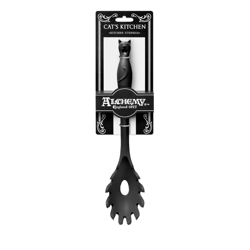 Gothic Kitchen Utensil Black Cat Pasta Spoon