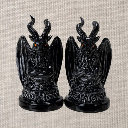 Baphomet Ceramic Salt and Pepper Shaker Set