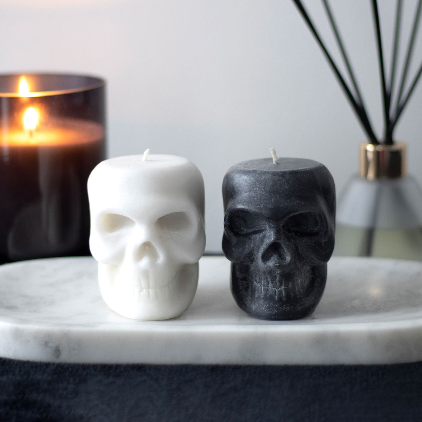 Black Opium Skull Candles