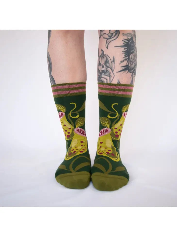 Calcetines con planta de jarra