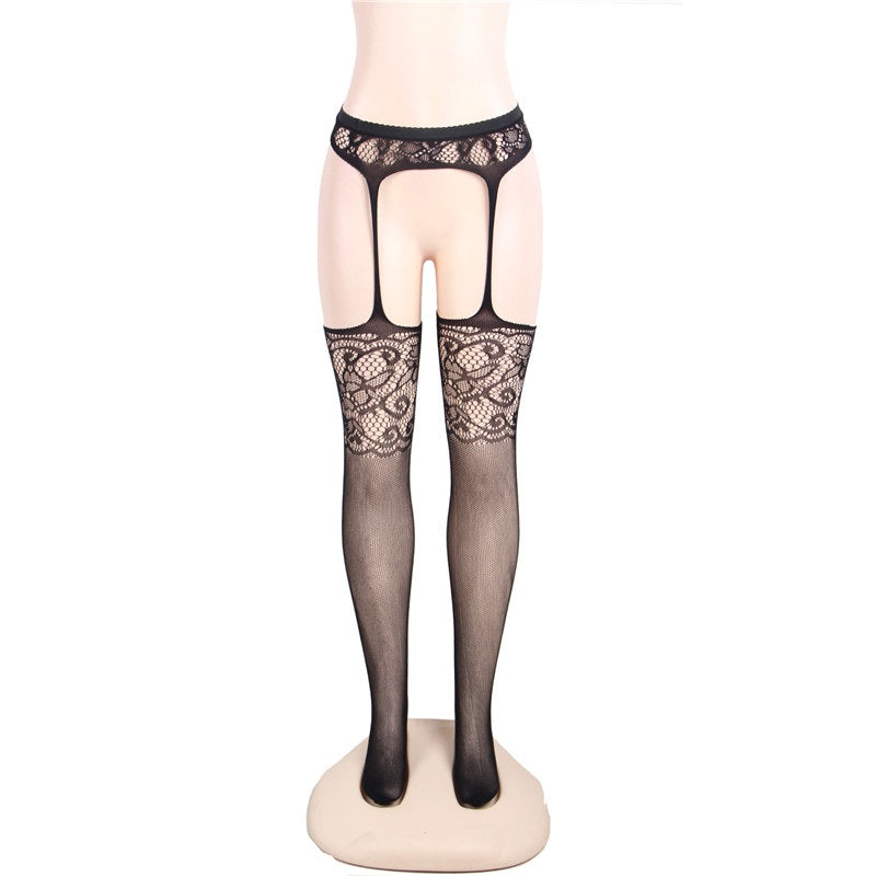 Lng Slv Split Sexy Fishnet Bodystocking