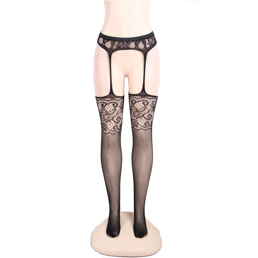 Lng Slv Split Sexy Fishnet Bodystocking