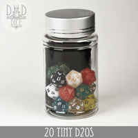 20 Tiny D20's Dice Set