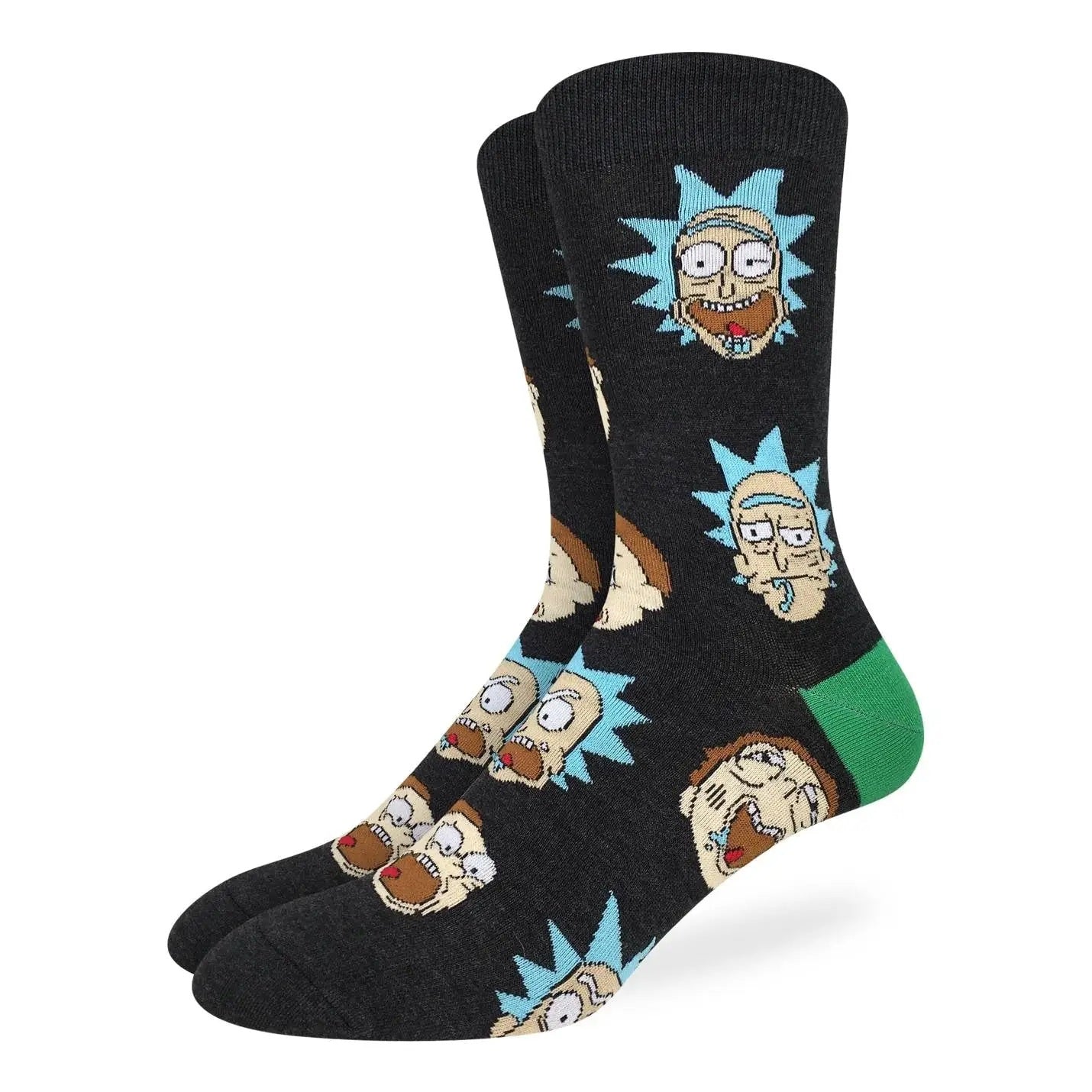Big & Tall Rick And Morty, Facial Expressions Socks