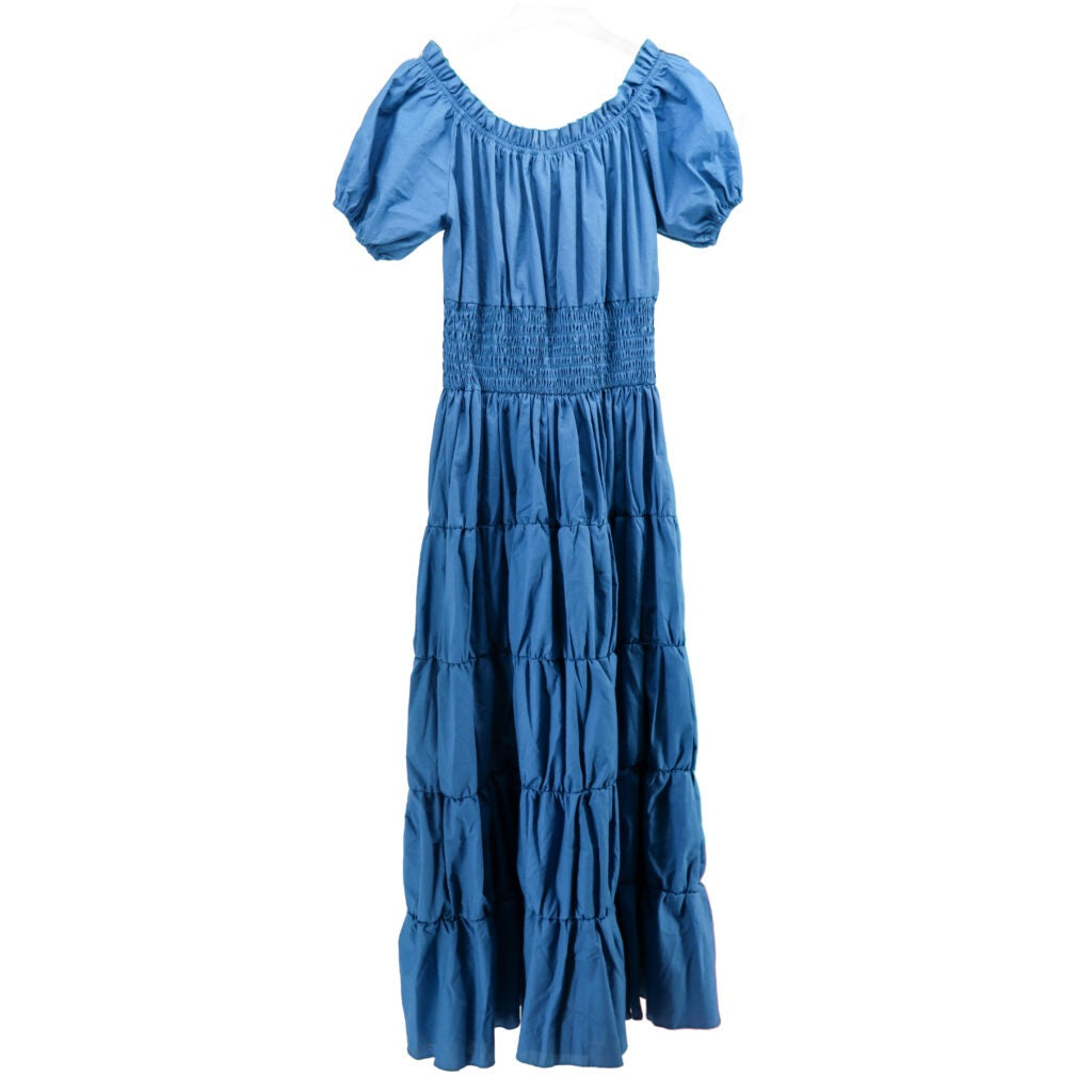 Off Shoulder Tiered Chemise Dress